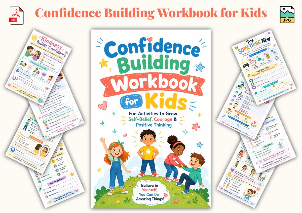 Confidence Building Workbook for Kids