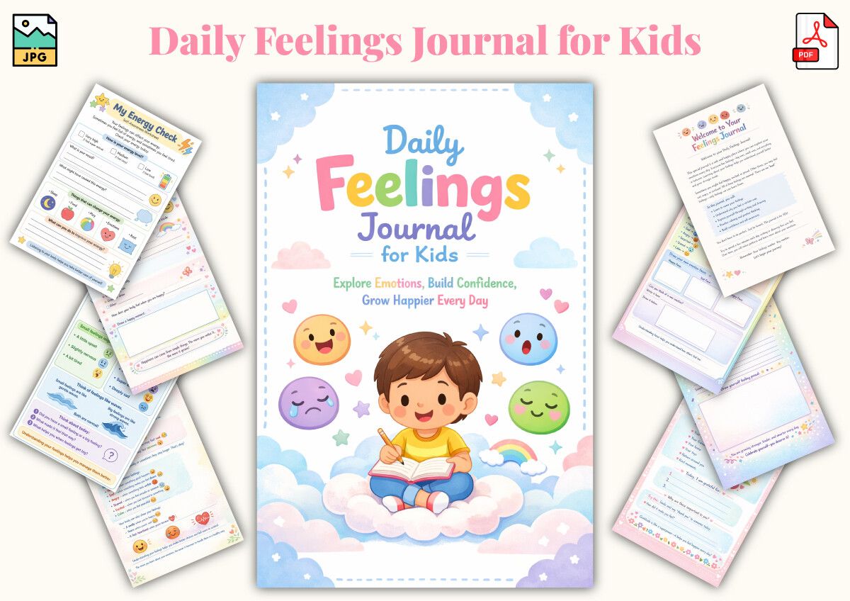 Daily Feelings Journal for Kids