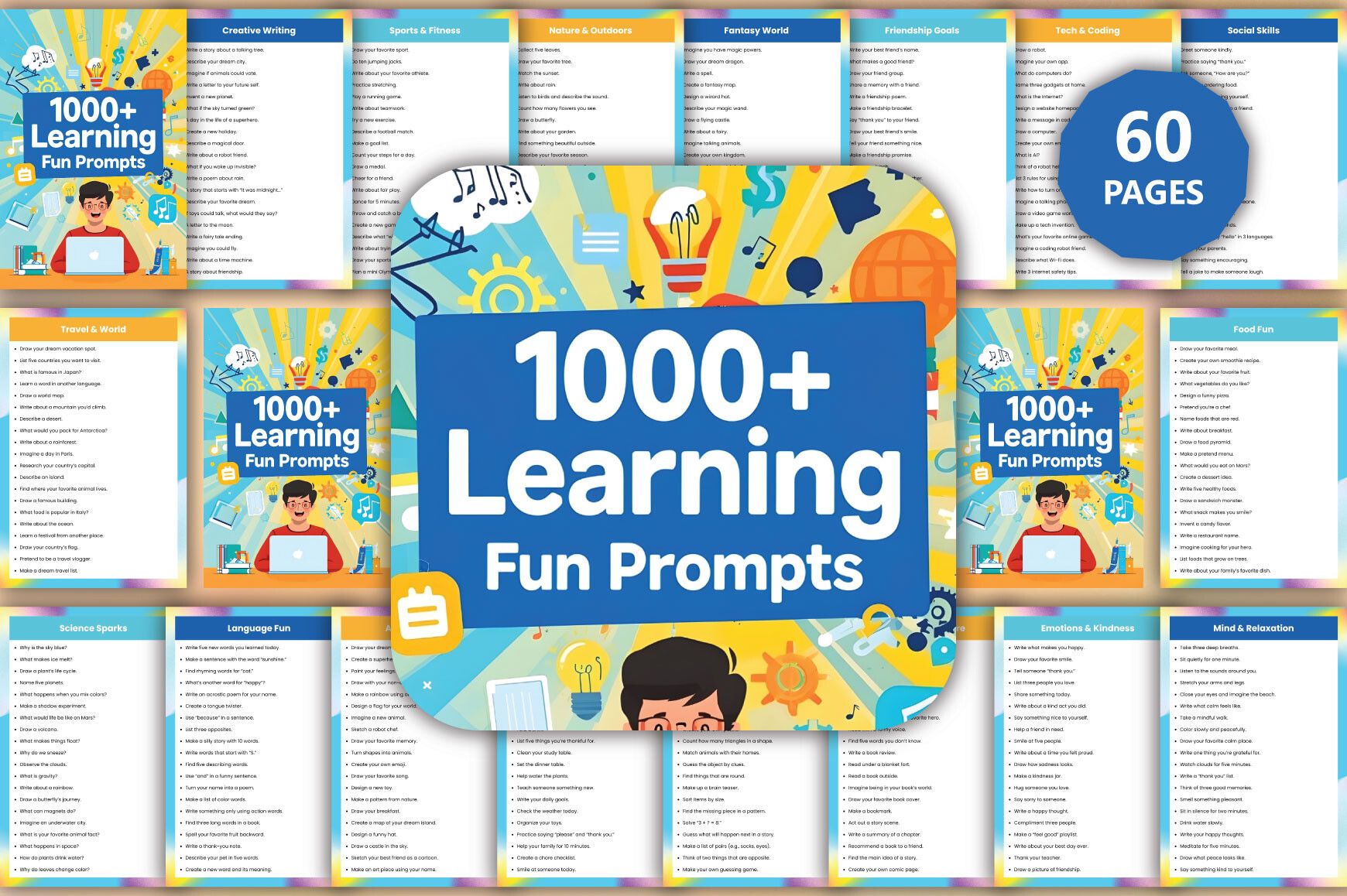 1000+ Learning Fun Prompts Book